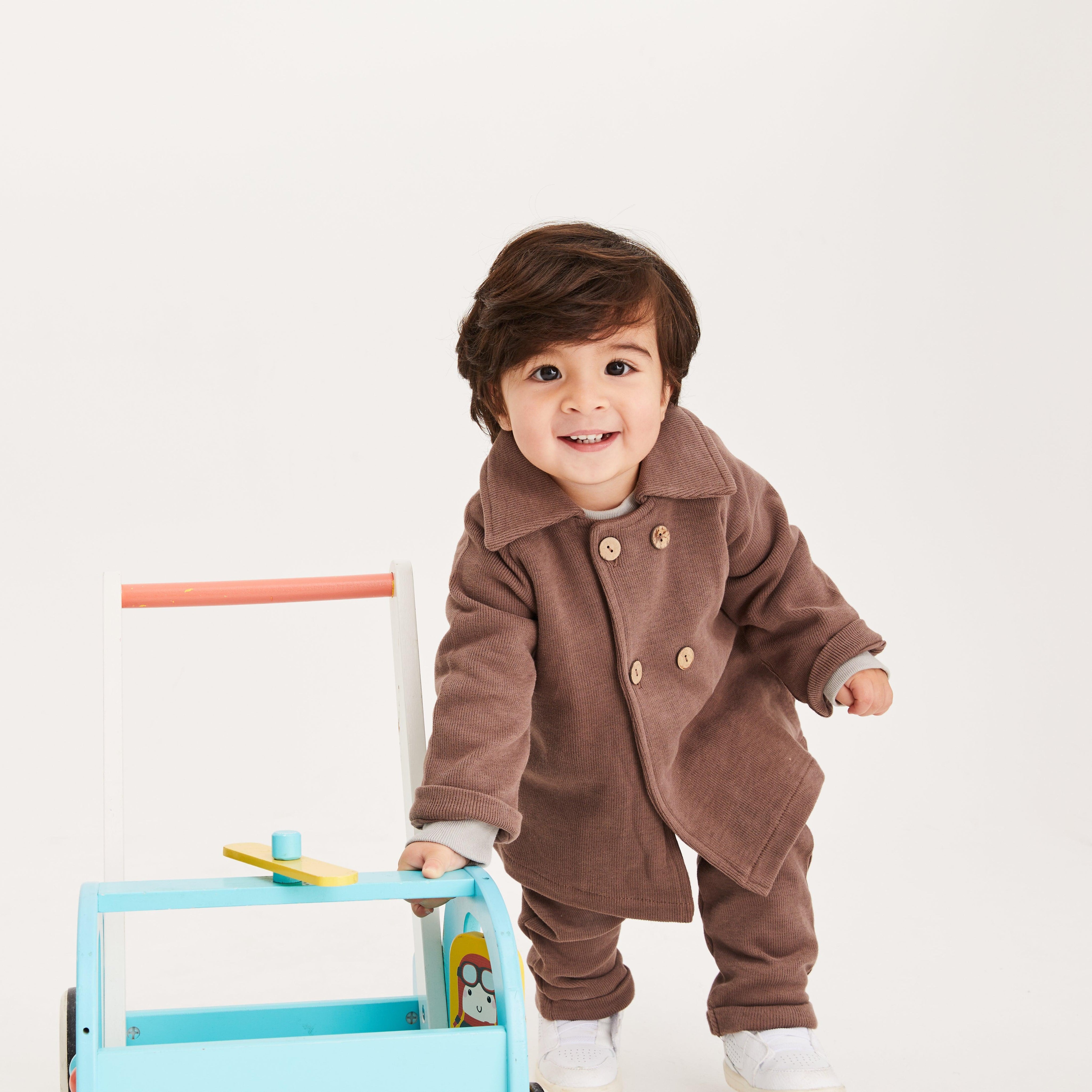 Double-Breasted Jacket & Pant Set - Cocoon Baby