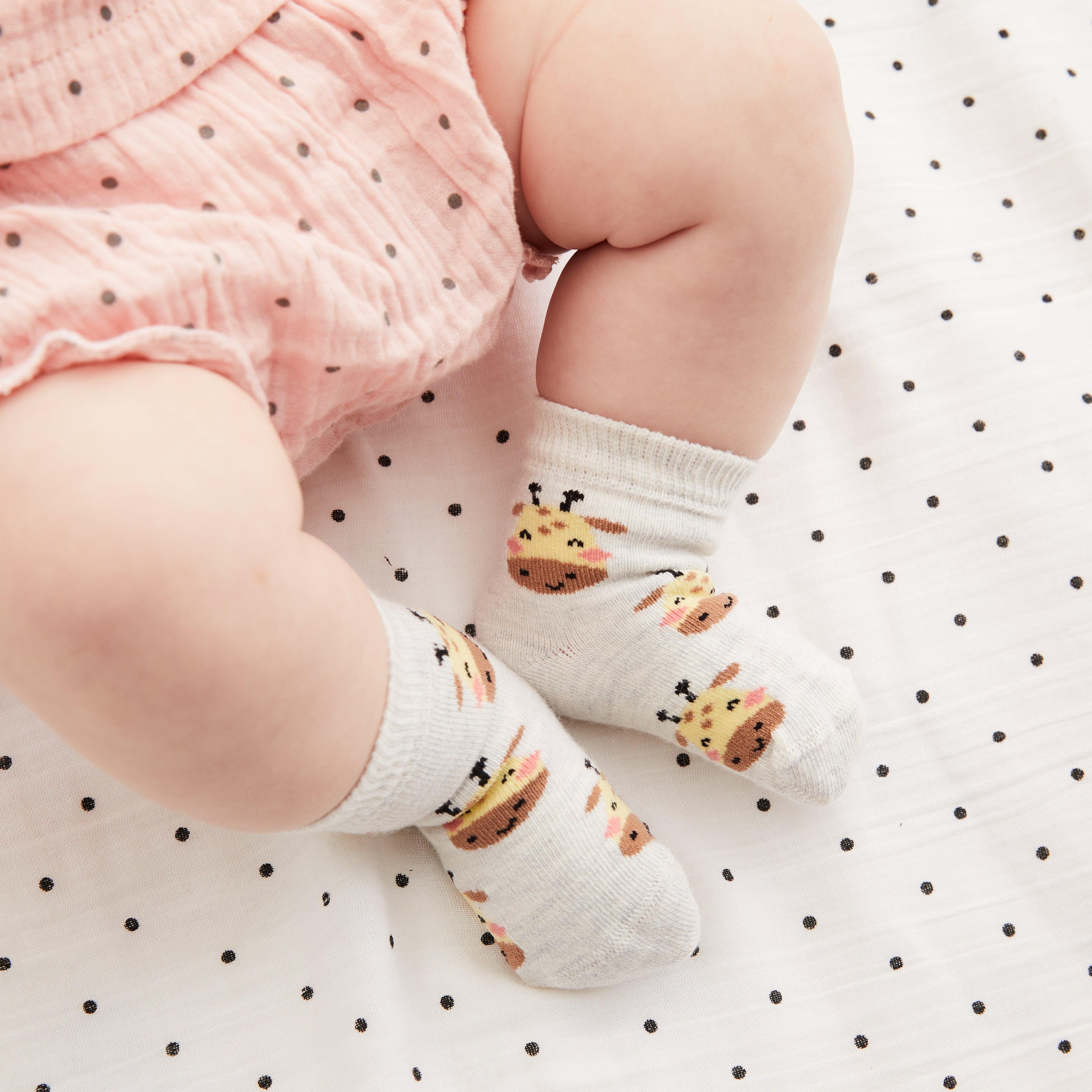 I Am Cute Socks and Giraffe-a-heads - Set of 2 pairs - Cocoon Baby