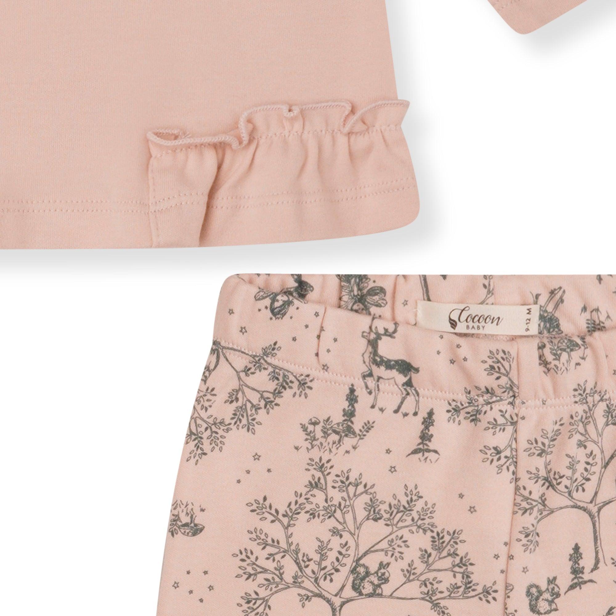 Pink Woodland Dress & Pants - Cocoon Baby