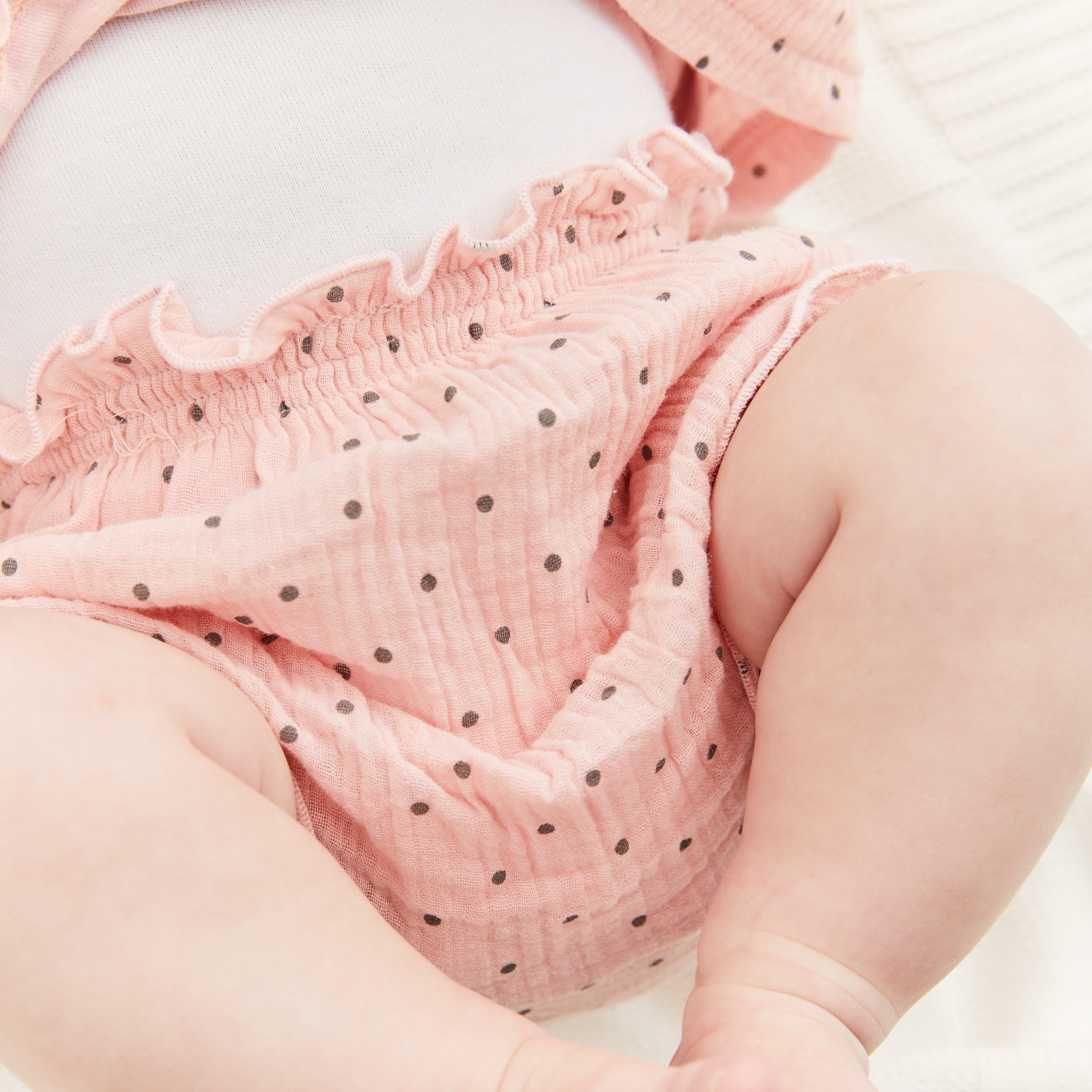 Polka Dot Muslin Dress - Cocoon Baby