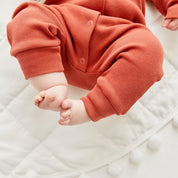 Ribbed Terracotta Sleepsuit & Headband - Cocoon Baby