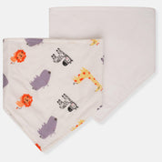 Safari Print Muslin Bibs - Cocoon Baby