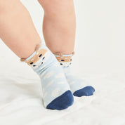 Seamless Blue Giraffe & Dream Big Socks- Set of 2 pairs - Cocoon Baby