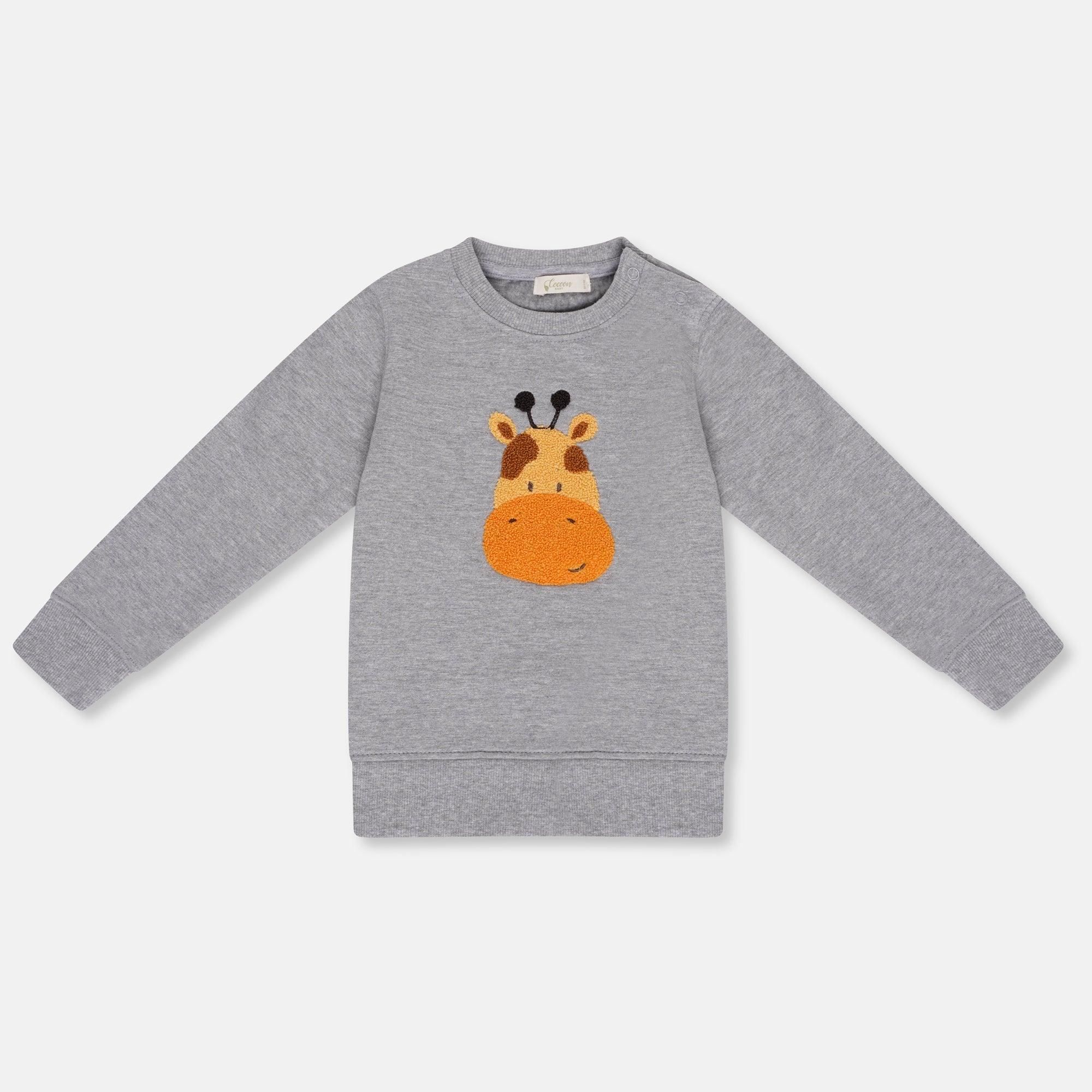 Unisex Grey Griaffe Sweatshirt - Cocoon Baby