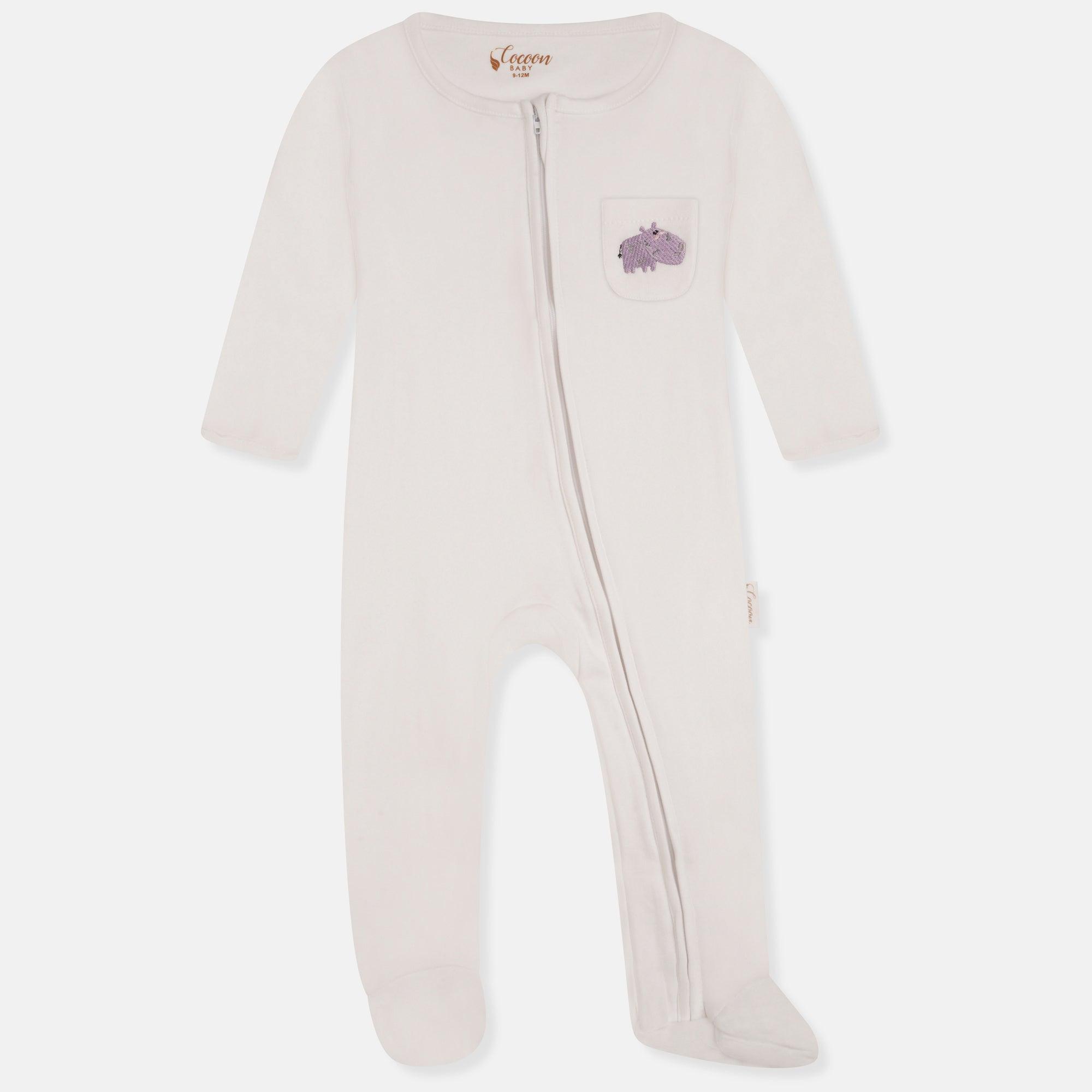 White Kofi Romper - Cocoon Baby