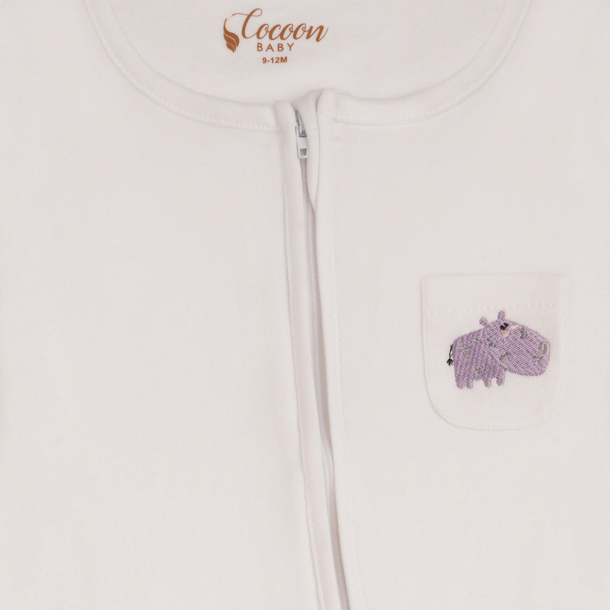 White Kofi Romper - Cocoon Baby