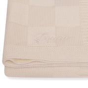 White Knitted Cotton Blanket - Cocoon Baby