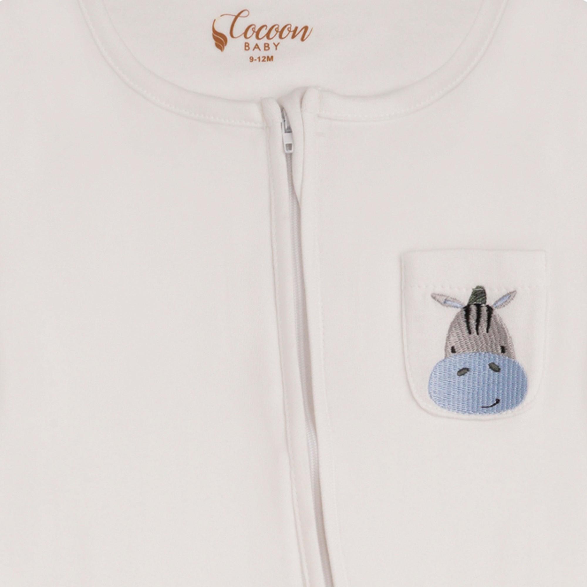 White Amara Romper - Cocoon Baby