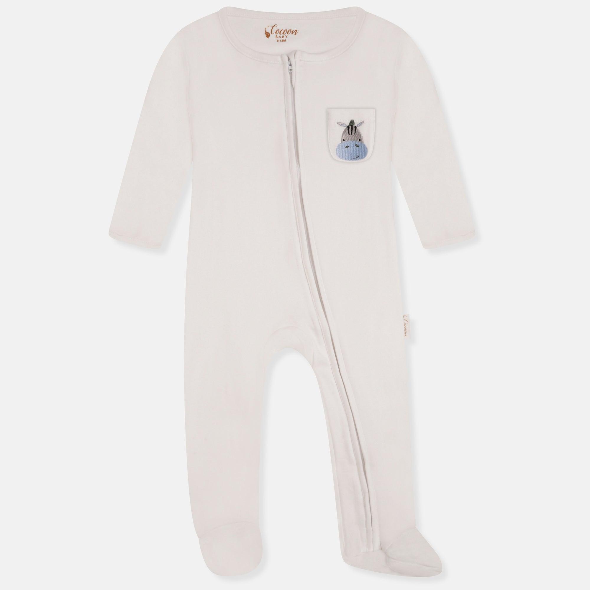 White Amara Romper - Cocoon Baby